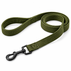 Olive Padded Dog Leash