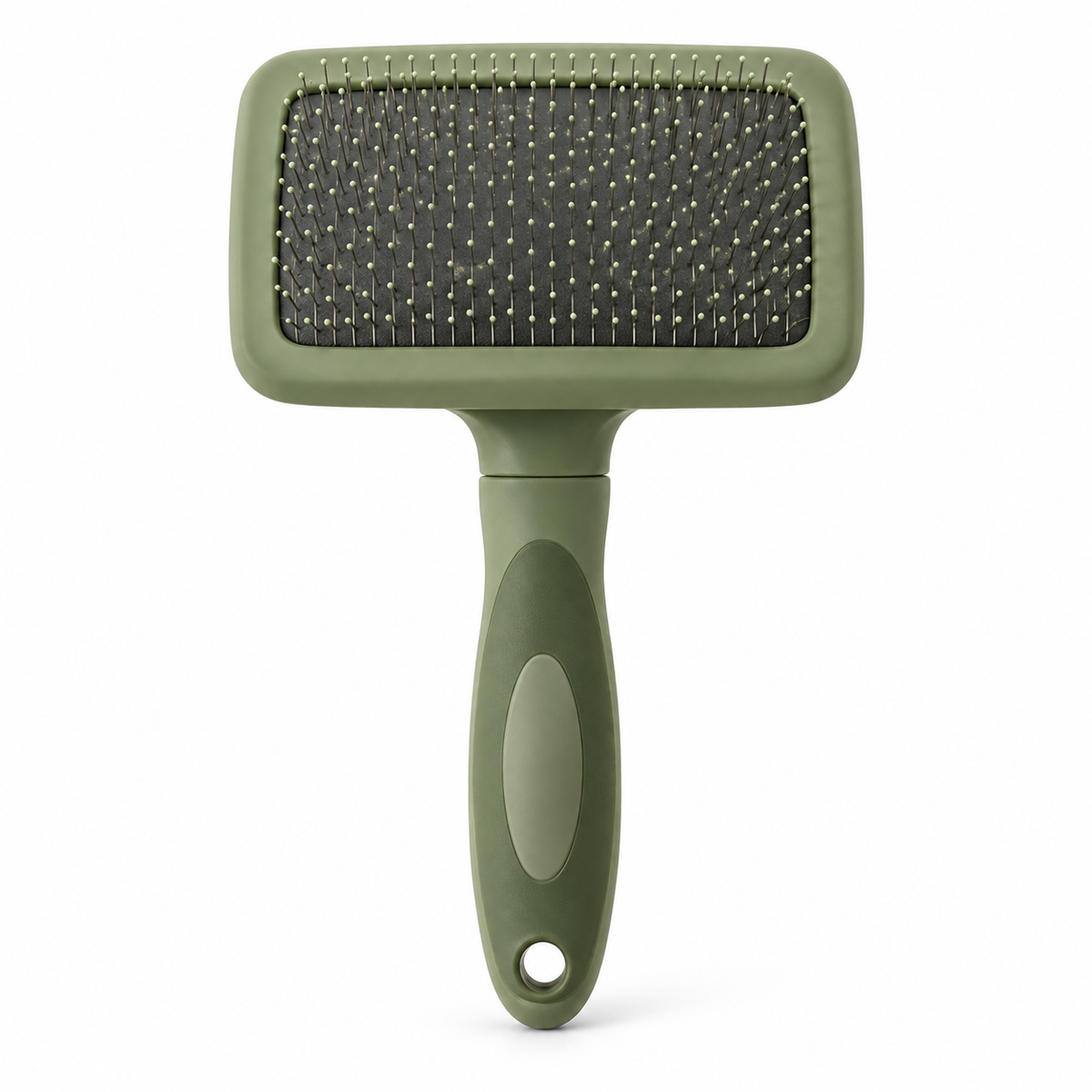 Olive Dog Grooming Brush