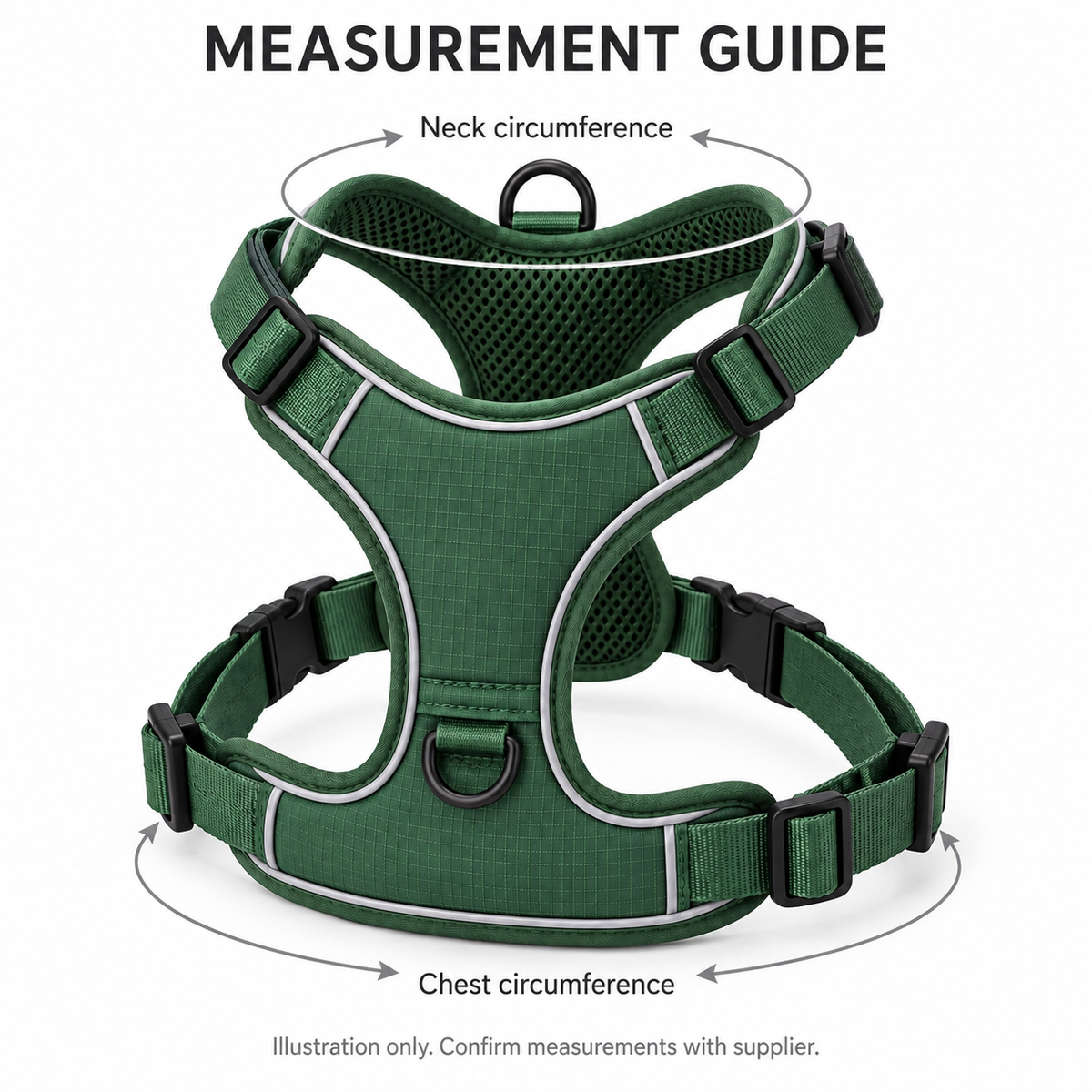 Forest Green Dog Harness