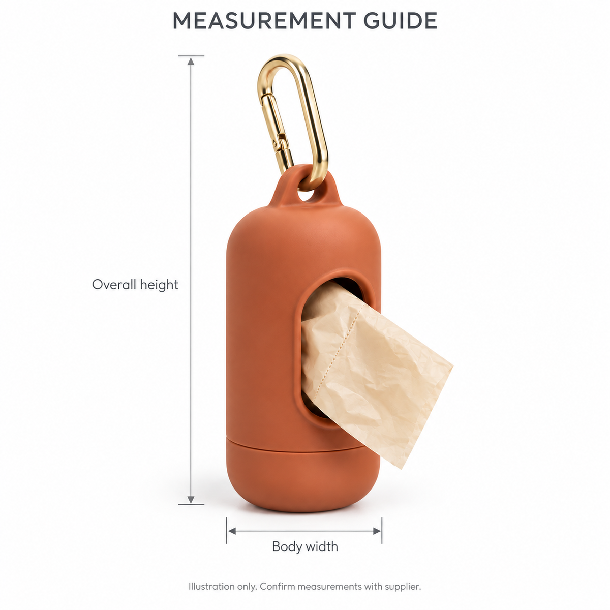 Terracotta Waste Bag Dispenser
