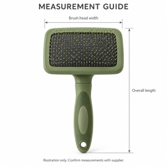 Olive Dog Grooming Brush