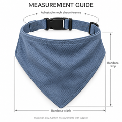 Blue Grey Cooling Bandana